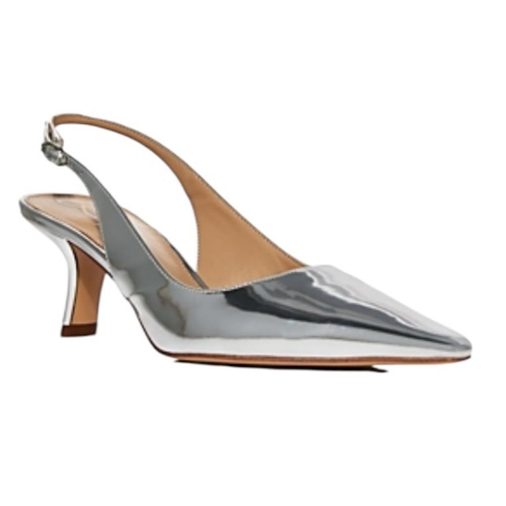 Sam Edelman Bianka Sling Silver Heels